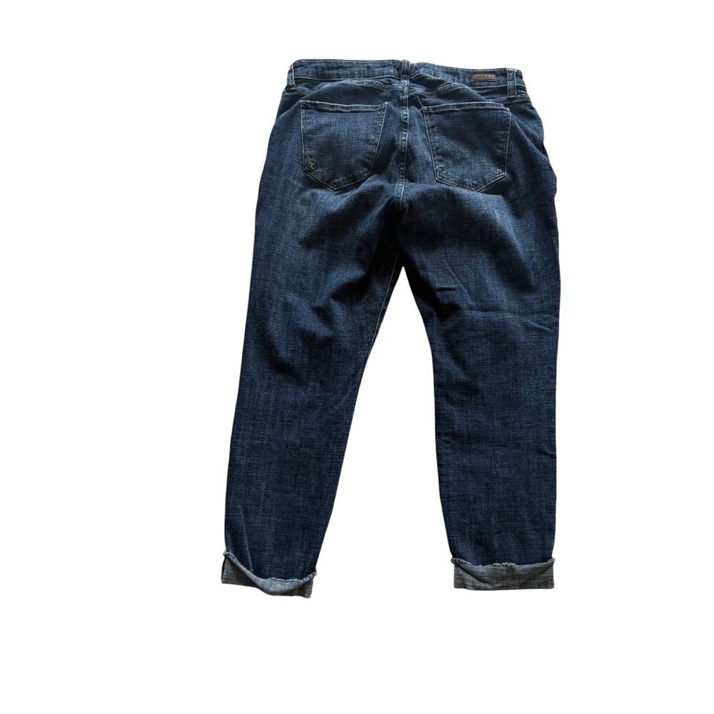 Kut From The Kloth Ankle Straight Leg Jeans Womens 14W Denim Casual Dark Wash - Picture 8 of 9